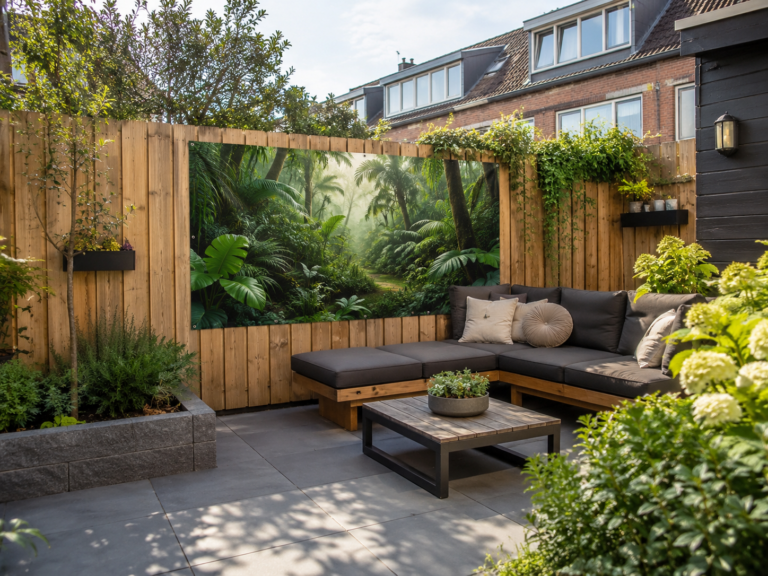 Een tuinposter met eigen foto maakt je tuin persoonlijk